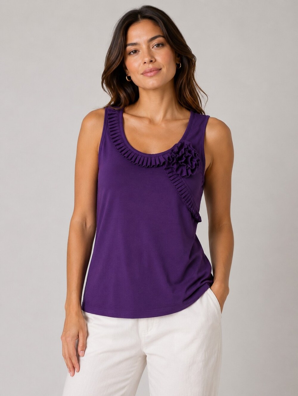 DESIGN HISTORY PURPLE TOP Size XL